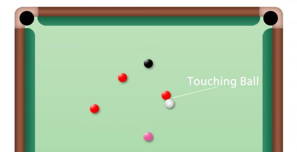 Touching Ball beim Snooker